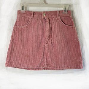 Kendall & Kylie Pink Corduroy Mini Skirt
